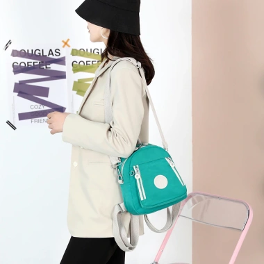 Ba lô nữ mini thời trang, túi du lịch dung tích lớn, vải bố nhẹ, dễ phối - 216k