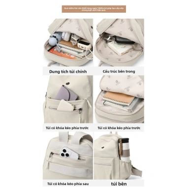 Ba Lô Nữ Thường Ngày Nylon Đa Năng, Dung Tích Lớn, Phong Cách Mới - Giá 453.503₫ 3