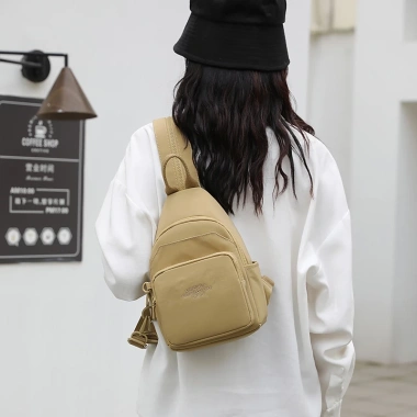 Ba lô nylon nữ chống thấm nước - Túi đeo chéo đa ngăn, thời trang, chỉ 284k