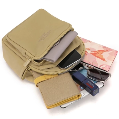 Ba lô nylon nữ chống thấm nước - Túi đeo chéo đa ngăn, thời trang, chỉ 284k