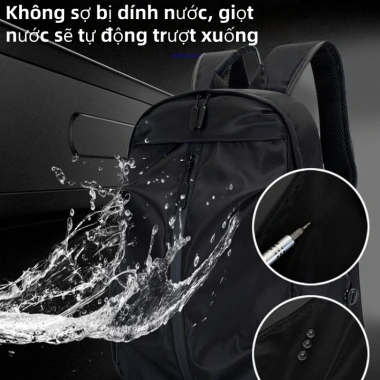 Ba lô Oxford chống nước, USB, ngăn laptop, thời trang thể thao - 155.000₫