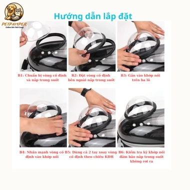 Ba lô phi hành gia chó mèo BL003 – Đựng an toàn, thoải mái, giá ưu đãi 149.999₫ 9