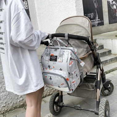 Ba lô RANERVZ Mommy chống nước thời trang bà bầu, túi đựng tã cho bé, chỉ 250.236 VND