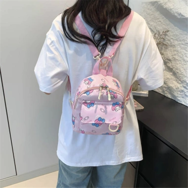 Ba lô Sanrio Cinnamoroll mini dây kéo - Thời trang trường, du lịch cho bé trai, bé gái - Giá ưu đãi