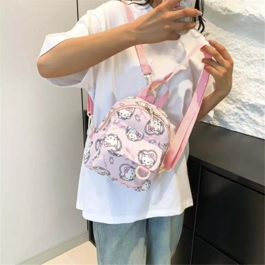 Ba lô Sanrio Cinnamoroll mini dây kéo - Thời trang trường, du lịch cho bé trai, bé gái - Giá ưu đãi