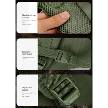 Ba lô Softback CCZedo Nam Quân Sự – Dung tích lớn, chống thấm, cắm trại, săn bắn, đi bộ