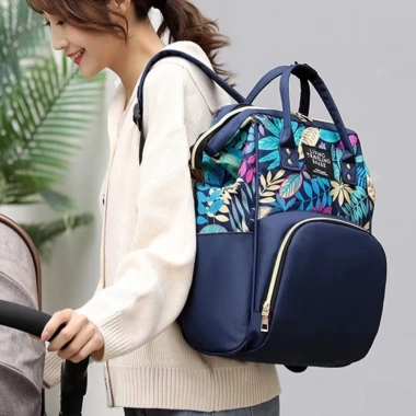 Ba lô tã BANGSHE đa chức năng Nylon, cách nhiệt cầm tay - Túi du lịch bà bầu dung lượng lớn 4