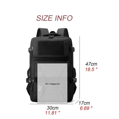 Ba lô Tactical 40L Chống Nước Đa Năng Sơ Cứu, Đi Bộ Đường Dài, Cắm Trại, Săn Bắn, Câu Cá 3