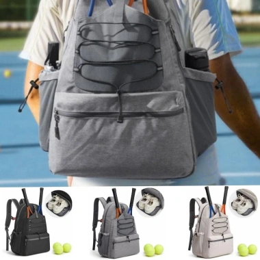 Ba Lô Tennis WANCGAI Dung Lượng Siêu Lớn, Chống Thấm, Túi Giày & Vợt Điều Chỉnh, Màu Trơn - 421.524 VND