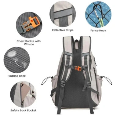Ba Lô Tennis WANCGAI Dung Lượng Siêu Lớn, Chống Thấm, Túi Giày & Vợt Điều Chỉnh, Màu Trơn - 421.524 VND