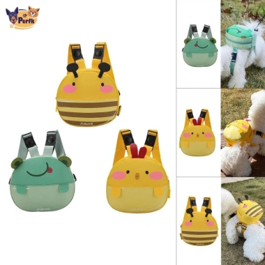 Ba lô túi đựng đồ ăn nhẹ cho chó nhỏ, dây kéo và dây xích, đi bộ du lịch
