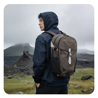 Ba lô TÚISMART chống thấm 14.3 inch laptop nhẹ nhân quả - Daypack du lịch, thể thao, công việc, giá ưu đãi 859k 2