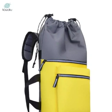 Ba lô ván trượt dây rút, túi xách rộng cho thảm Yoga và giày patin giá 283.800 VND