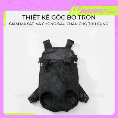 Ba lô vật nuôi chó mèo lưới thoáng khí - Sang trọng, mát mẻ, an toàn, đa màu 4