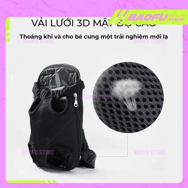 Ba lô vật nuôi chó mèo lưới thoáng khí - Sang trọng, mát mẻ, an toàn, đa màu 5