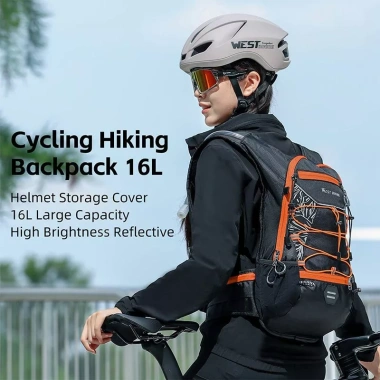 Ba Lô Xe Đạp WEST BIKING 16L Độ Sáng Cao Phản Quang Đa Năng Dung Lớn - 432k