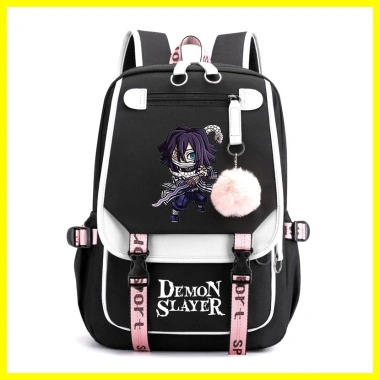 Ba lô ZOCI Demon Slayer Iguro Obanai phong cách anime, chống mài mòn, dung tích lớn, 587.654₫