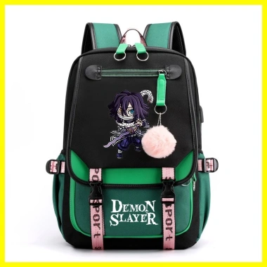 Ba lô ZOCI Demon Slayer Iguro Obanai phong cách anime, chống mài mòn, dung tích lớn, 587.654₫