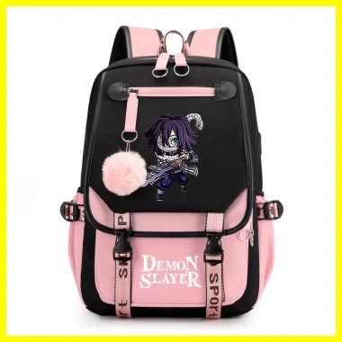 Ba lô ZOCI Demon Slayer Iguro Obanai phong cách anime, chống mài mòn, dung tích lớn, 587.654₫