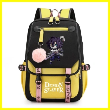 Ba lô ZOCI Demon Slayer Iguro Obanai phong cách anime, chống mài mòn, dung tích lớn, 587.654₫