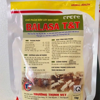 Baa La Sa 1kg Men rắc chuồng khử mùi hôi, hấp thụ khí độc, bảo sinh gia súc 4