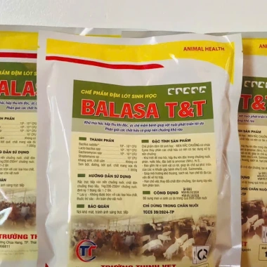 Baa La Sa 1kg Men rắc chuồng khử mùi hôi, hấp thụ khí độc, bảo sinh gia súc 6