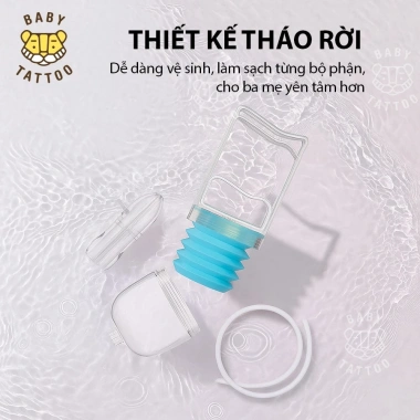 BABY TATTOO Dụng Cụ Hút Dịch Mũi Keo Tay Kiểm Soát Lực, Đầu Hũ Silicone Mềm An Toàn Cho Bé Giá ưu đãi 369.000₫ 8