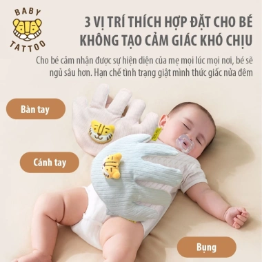 BABY TATTOO Gối Ôm Thoải Mái Chườm Nóng Bàn Tay Hỗ Trợ Giấc Ngủ Bé Giá 650.000đ 3 BABY TATTOO Gối Ôm Thoải Mái Chườm Nóng Bàn Tay Hỗ Trợ Giấc Ngủ Bé Giá 650.000đ 3