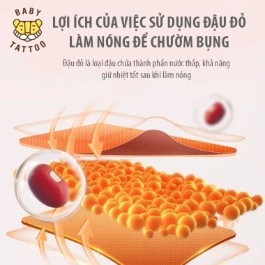 BABY TATTOO Gối Ôm Thoải Mái Chườm Nóng Bàn Tay Hỗ Trợ Giấc Ngủ Bé Giá 650.000đ
