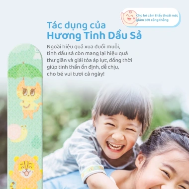 BABY TATTOO Miếng Dán Chống Muỗi Côn Trùng Nâng Cấp Dài, Hương Thảo Dược Nhẹ Nhàng, 1 Hộp 8 Miếng - Giá ưu đãi 190.000 VND