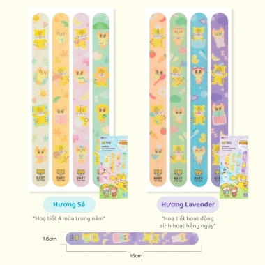 BABY TATTOO Miếng Dán Chống Muỗi Côn Trùng Nâng Cấp Dài, Hương Thảo Dược Nhẹ Nhàng, 1 Hộp 8 Miếng - Giá ưu đãi 190.000 VND