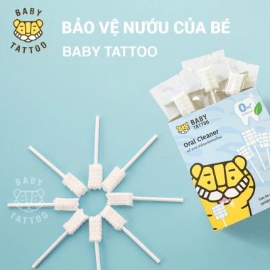 BABY TATTOO Que Rơ Làm Sạch Lưỡi 3D Lượn Sóng Cho Bé - Hộp 15 Que Giá 86.000₫ 6 BABY TATTOO Que Rơ Làm Sạch Lưỡi 3D Lượn Sóng Cho Bé - Hộp 15 Que Giá 86.000₫ 6
