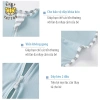 BABY TATTOO Túi Ngủ Nhộng Chũn Ủ Kén Vải Dệt Kim Quấn Bé 0‑12 Tháng 650.000₫ 6