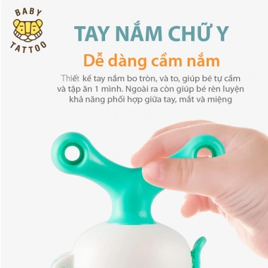 BABY TATTOO Túi Nhai Ăn Dặm Silicone Chống Hóc Đầu Ti Cho Bé 4 Tháng – Giá 110k