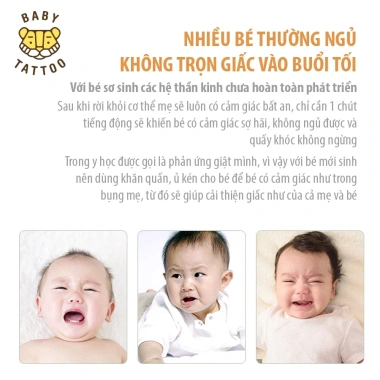 BABY TATTOO Túi Nhộng Chũn ủ Ké Vải Thoáng Khí bé 0-12 Tháng - 690.000₫