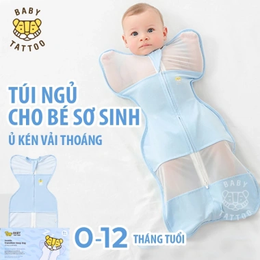 BABY TATTOO Túi Nhộng Chũn ủ Ké Vải Thoáng Khí bé 0-12 Tháng - 690.000₫
