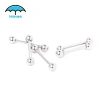Bạc Barbell Thép Không Gỉ Bóng Đèn Núm Vú Thanh Xuyên - Bộ 5 Chiếc Ưu Đãi 35.200₫ 7