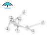 Bạc Barbell Thép Không Gỉ Bóng Đèn Núm Vú Thanh Xuyên - Bộ 5 Chiếc Ưu Đãi 35.200₫ 8