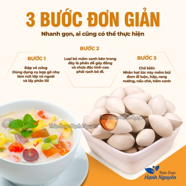 Bạch quả khô 1kg hạt to – Nguyên liệu chè, chưng yến, hầm gà, tăng sức khỏe, giá 120.000 VND 3