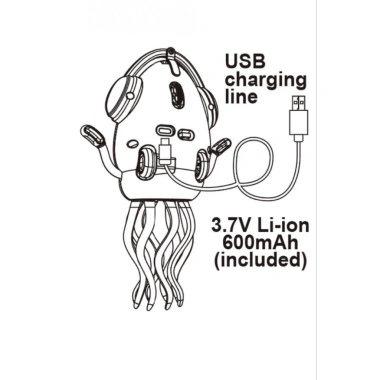 Bạch tuộc nhảy múa đeo tai nghe di chuyển hài hước - Giá chỉ 145.000 VND, giảm 18%