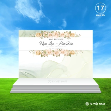 Backdrop phông nền đám cưới cỡ lớn - In kích thước bạt ngoài trời chống nước