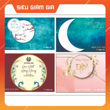 Backdrop Phông Nền Đám Cưới Cỡ Lớn - Thiết Kế Theo Yêu Cầu, Free Thiết Kế, In Mọi Kích Thước