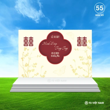 Backdrop Phông Nền Đám Cưới In Mọi Kích Thước Bạt Ngoài Trời Chống Nước - 127k 7