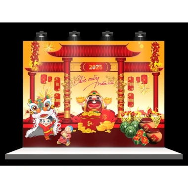 Backdrop Tết 2.026 - Phông nền trang trí, tranh vải treo tường, chỉ 75.000 VNĐ 6 Backdrop Tết 2.026 - Phông nền trang trí, tranh vải treo tường, chỉ 75.000 VNĐ 6