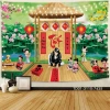 Backdrop Tết 2.026 - Tranh vải chúc mừng năm mới, không gian sự kiện rộn ràng, chỉ 85.000₫ 7