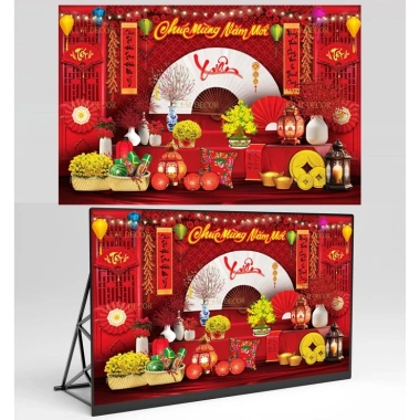 Backdrop Trang Trí Tết Bính Ngọ 2.026 Vải 4m - Chụp Ảnh Sắc Nét, Giá 149.000 TET12 KIM3 4 Backdrop Trang Trí Tết Bính Ngọ 2.026 Vải 4m - Chụp Ảnh Sắc Nét, Giá 149.000 TET12 KIM3 4