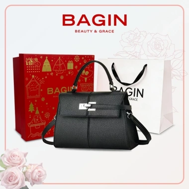 BAGIN Túi Xách Tay Nữ Công Sở Da Vân Cao Cấp Khóa Kim Bạc – Giá 319.000 VND BAGIN Túi Xách Tay Nữ Công Sở Da Vân Cao Cấp Khóa Kim Bạc – Giá 319.000 VND