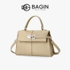 BAGIN Túi Xách Tay Nữ Công Sở Da Vân Cao Cấp Khóa Kim Bạc – Giá 319.000 VND 13