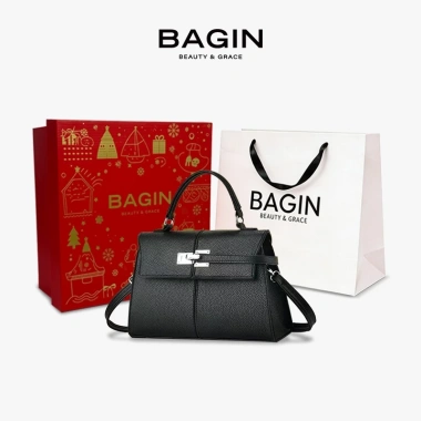 BAGIN Túi Xách Tay Nữ Công Sở Da Vân Cao Cấp Khóa Kim Bạc – Giá 319.000 VND 18 BAGIN Túi Xách Tay Nữ Công Sở Da Vân Cao Cấp Khóa Kim Bạc – Giá 319.000 VND 18