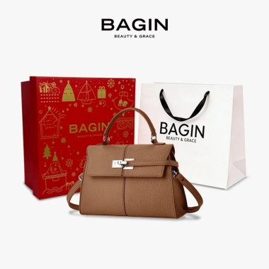 BAGIN Túi Xách Tay Nữ Công Sở Da Vân Cao Cấp Khóa Kim Bạc – Giá 319.000 VND 20 BAGIN Túi Xách Tay Nữ Công Sở Da Vân Cao Cấp Khóa Kim Bạc – Giá 319.000 VND 20